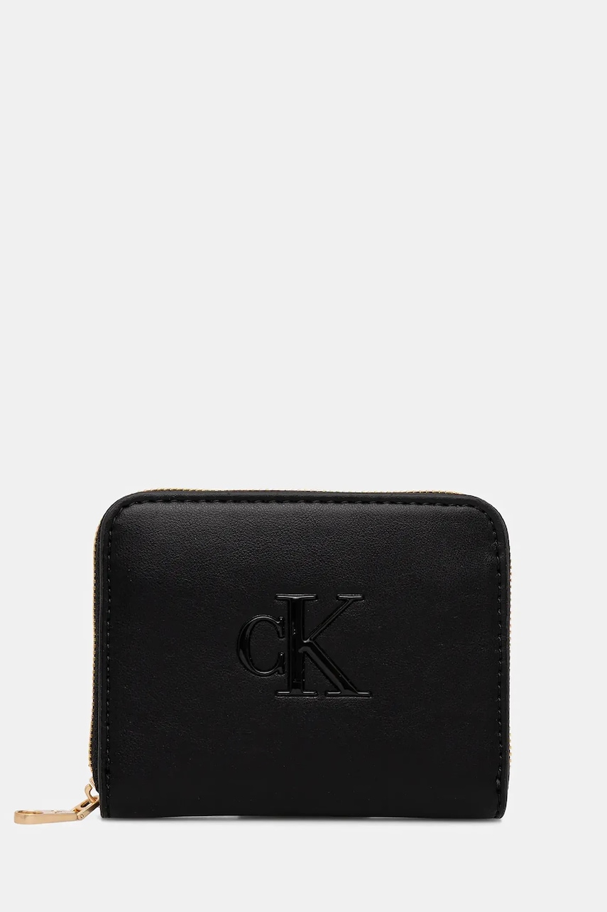 Peněženka Calvin Klein dámská, černá barva, LV04F1026G