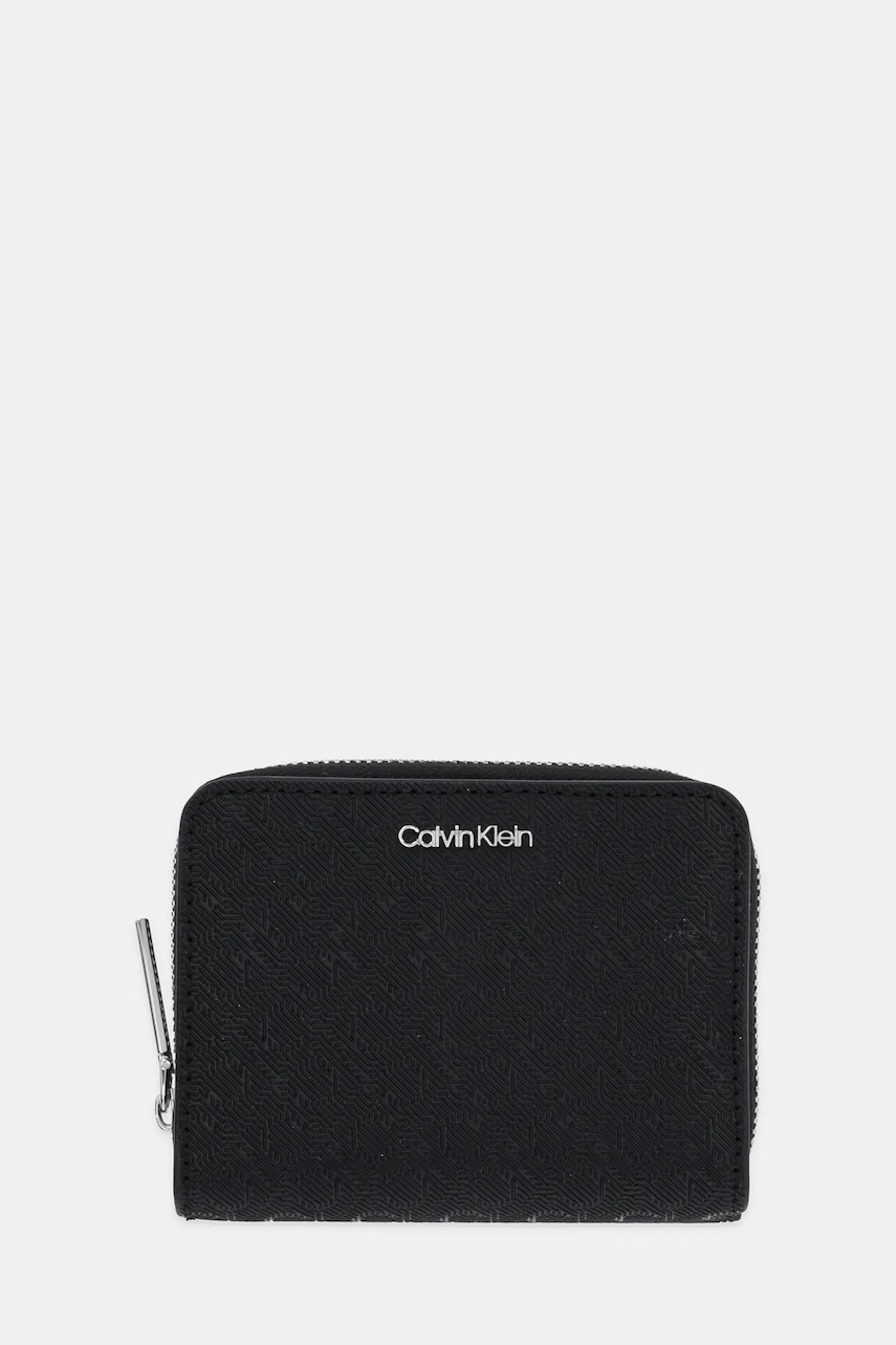 Peněženka Calvin Klein dámská, černá barva, LV04F1037G