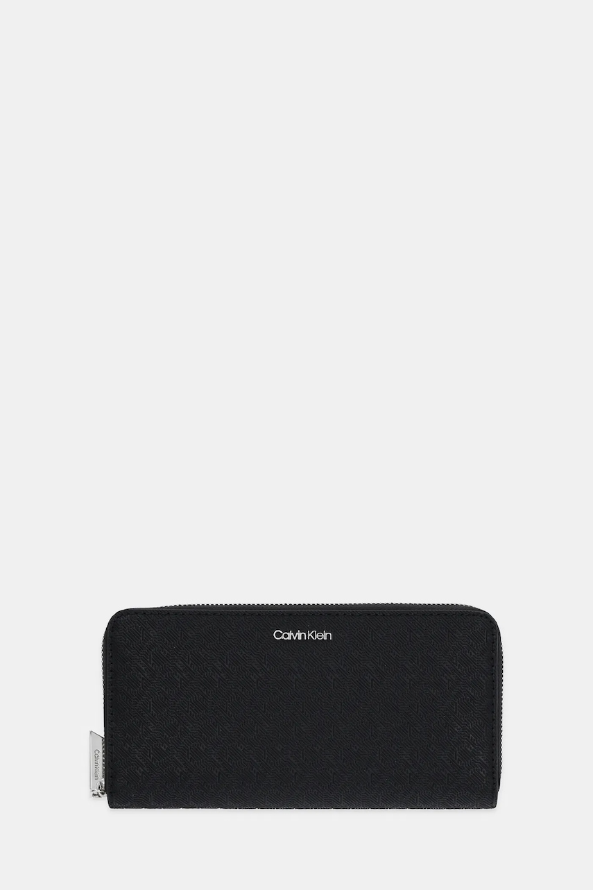 Peněženka Calvin Klein dámská, černá barva, LV04F1073G