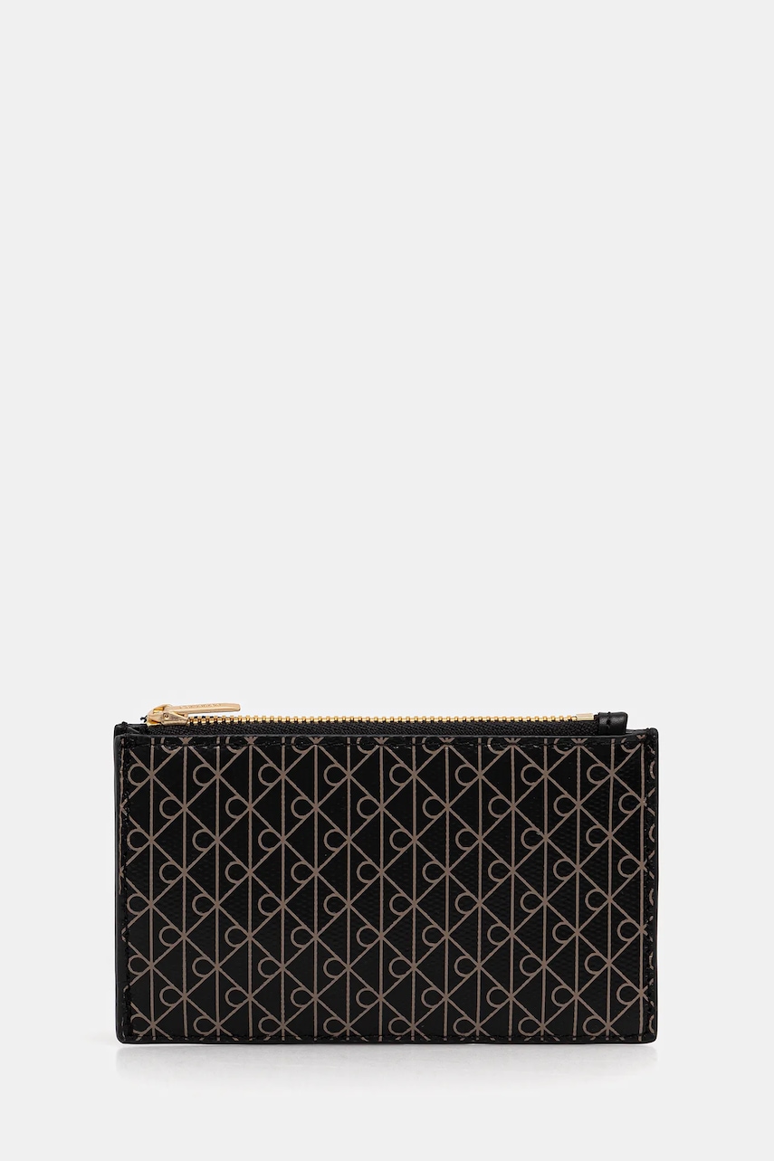 Peněženka Calvin Klein dámská, černá barva, LV04F1084G