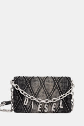 Peněženka Diesel CHARM-D CHARM-D dámská, šedá barva, X10281.P6330