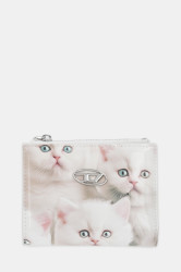 Peněženka Diesel PLAY PLAY BI-FOLD ZIP II dámská, béžová barva, X10121.P6019