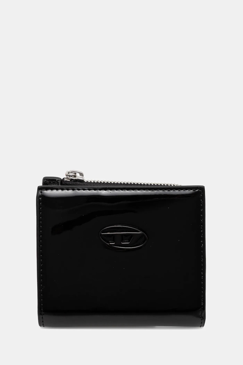 Peněženka Diesel PLAY PLAY BI FOLD ZIP L dámská, černá barva, X10433.P6255