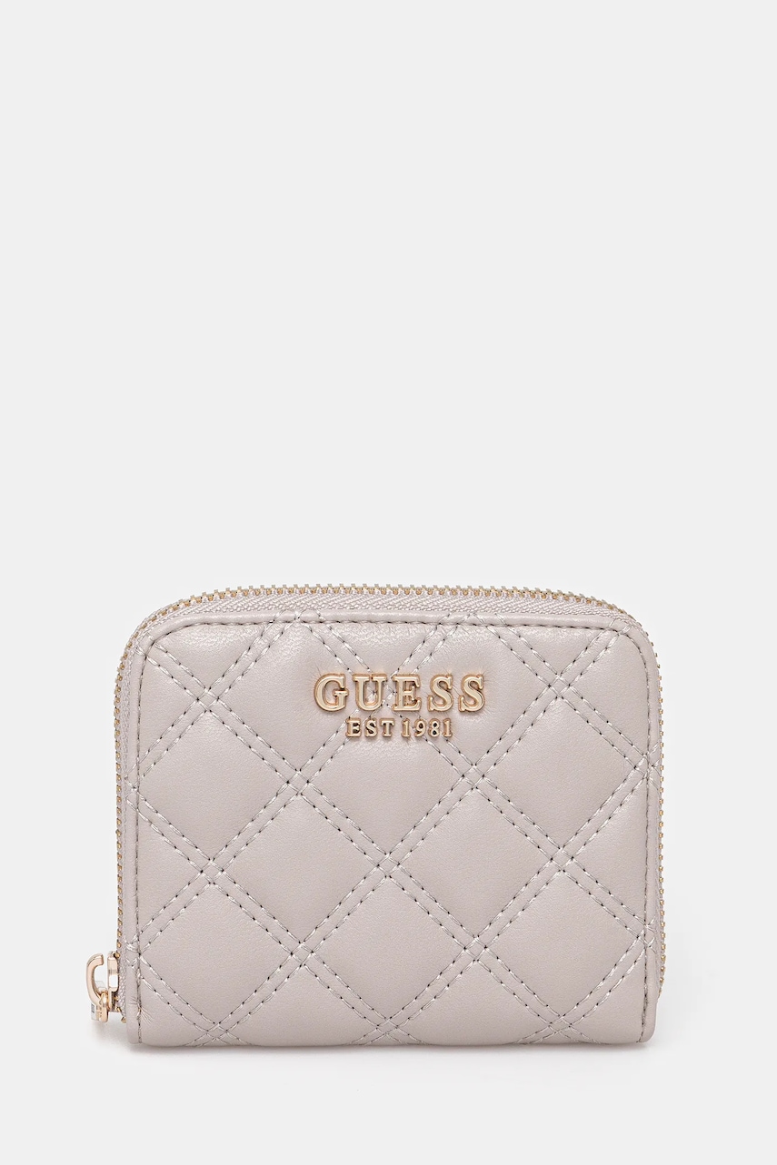 Peněženka Guess GIULLY dámská, béžová barva, SWQG96 73137