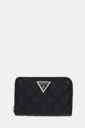 Peněženka Guess GIULLY dámská, černá barva, SWQG96 73140