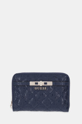 Peněženka Guess IDRA dámská, tmavomodrá barva, SWGG81 57140