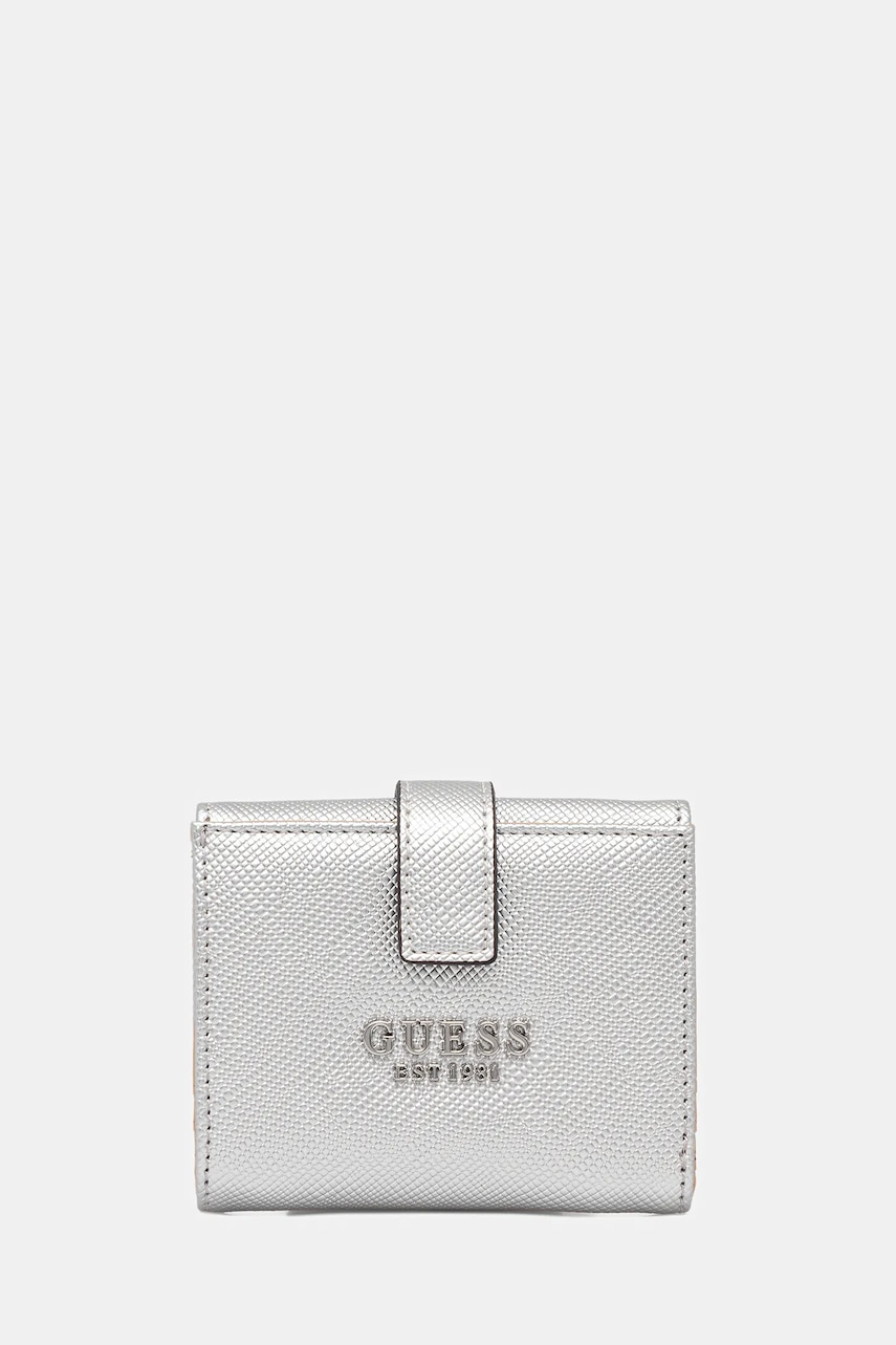 Peněženka Guess ROSALBA dámská, stříbrná barva, SWMY96 57138