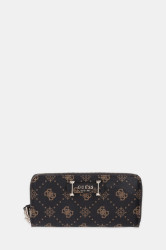 Peněženka Guess SILIA dámská, hnědá barva, SWGP98 90146