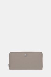 Peněženka HUGO Chris 2.0 Zip Around dámská, béžová barva, 50547912