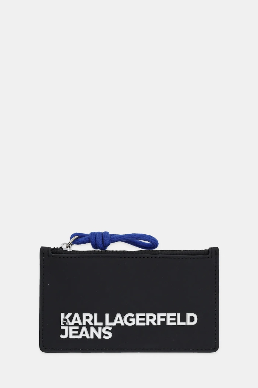 Peněženka Karl Lagerfeld Jeans pánská, černá barva, A3M32073