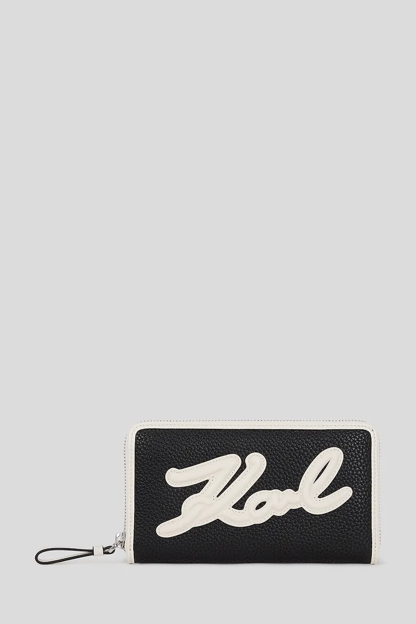 Peněženka Karl Lagerfeld K/SKUARE dámská, černá barva, A3W32024