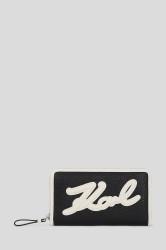 Peněženka Karl Lagerfeld K/SKUARE dámská, černá barva, A3W32024