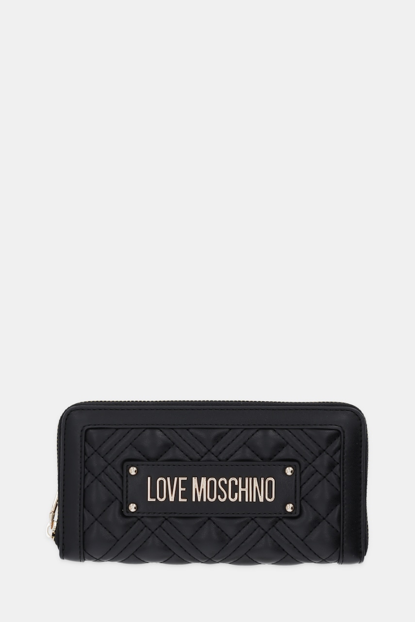 Peněženka Love Moschino dámská, černá barva, JC5600PP0NLA0000