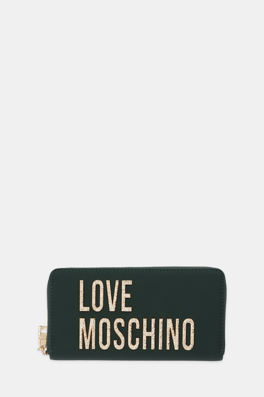 Peněženka Love Moschino dámská, zelená barva, JC5692PP0NKD085A