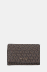 Peněženka MICHAEL Michael Kors dámská, hnědá barva, 32T5GJ6D9B