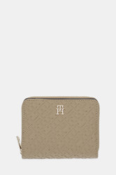 Peněženka Tommy Hilfiger dámská, béžová barva, AW0AW17743