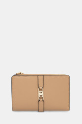 Peněženka Tommy Hilfiger dámská, béžová barva, AW0AW17752