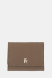 Peněženka Tommy Hilfiger dámská, béžová barva, AW0AW18129