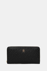 Peněženka Tommy Hilfiger dámská, černá barva, AW0AW17955