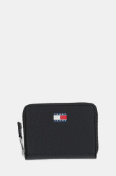 Peněženka Tommy Jeans dámská, černá barva, AW0AW17584