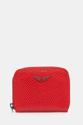 Peněženka ZADIG&VOLTAIRE dámská, červená barva, LWSG01189