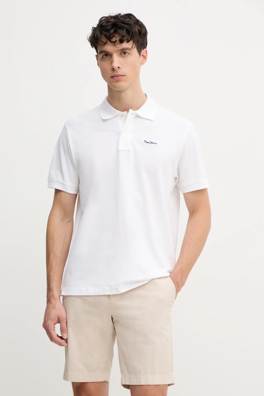 Pepe Jeans  Bavlněné polo tričko  ESSENTIAL POLO CONTRAST LOGO