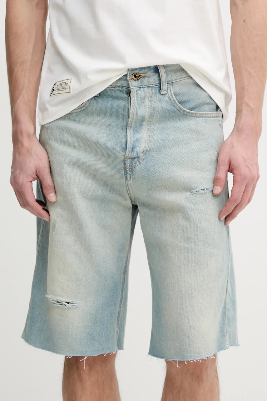 Pepe Jeans  Bavlněné riflové kraťasy  BERMUDA SHORT TINT