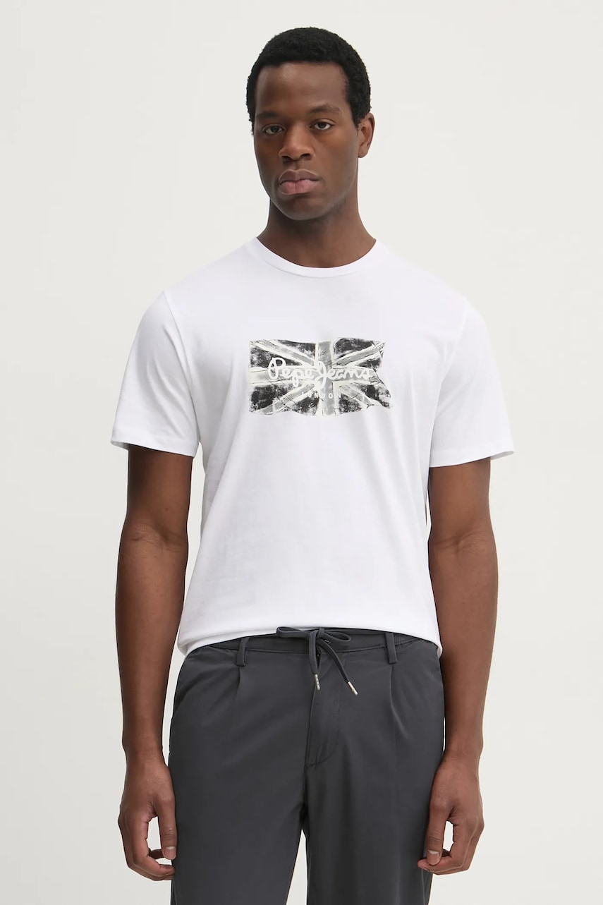 Pepe Jeans  Bavlněné tričko  FLAG BW