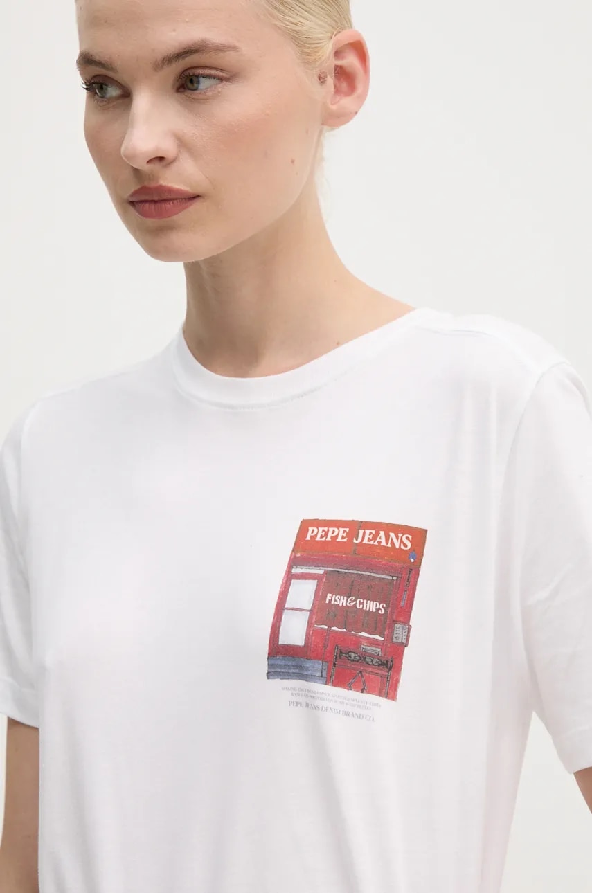 Pepe Jeans  Bavlněné tričko  GWENDOLYN