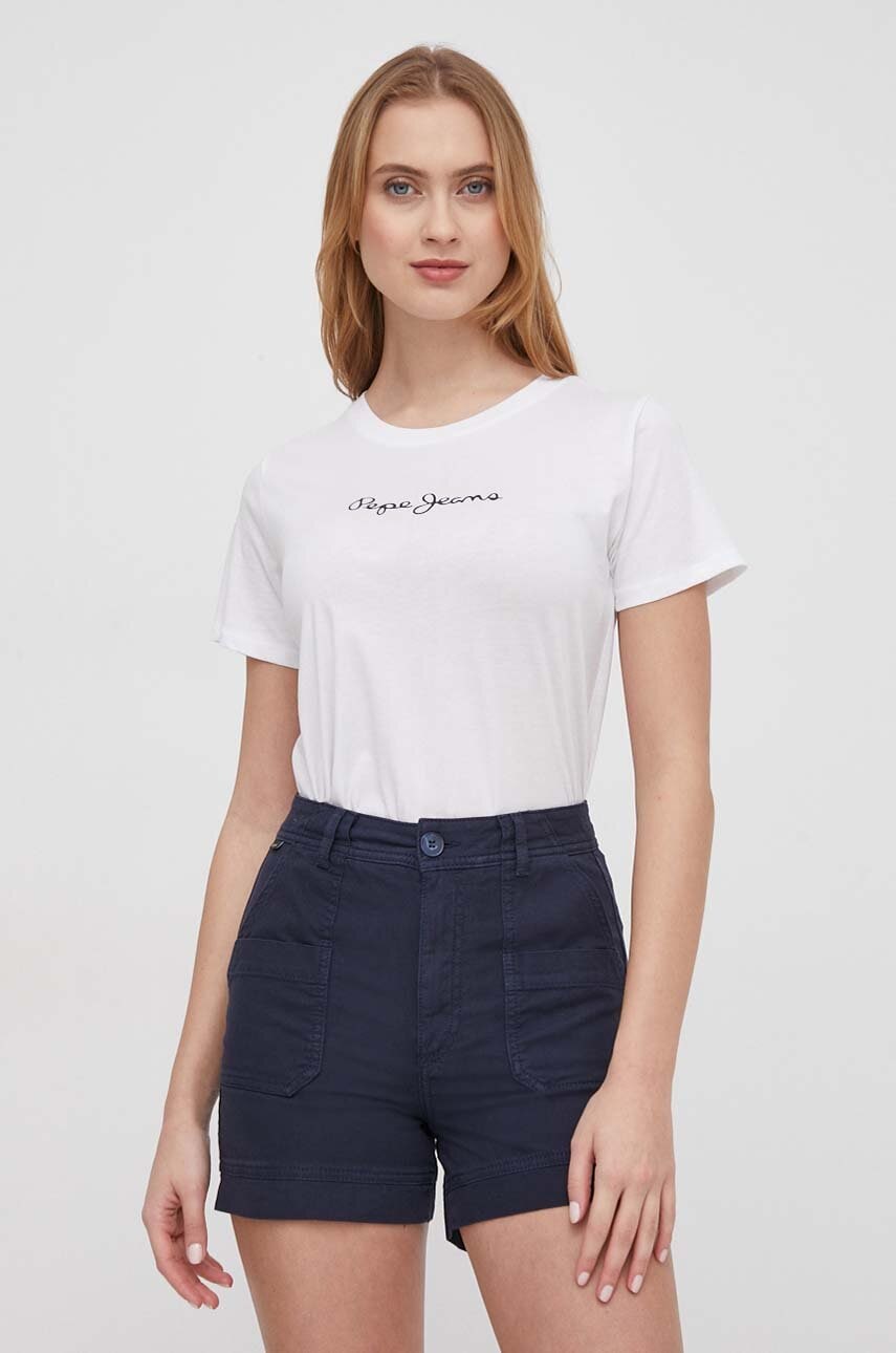 Pepe Jeans  Bavlněné tričko  LORETTE