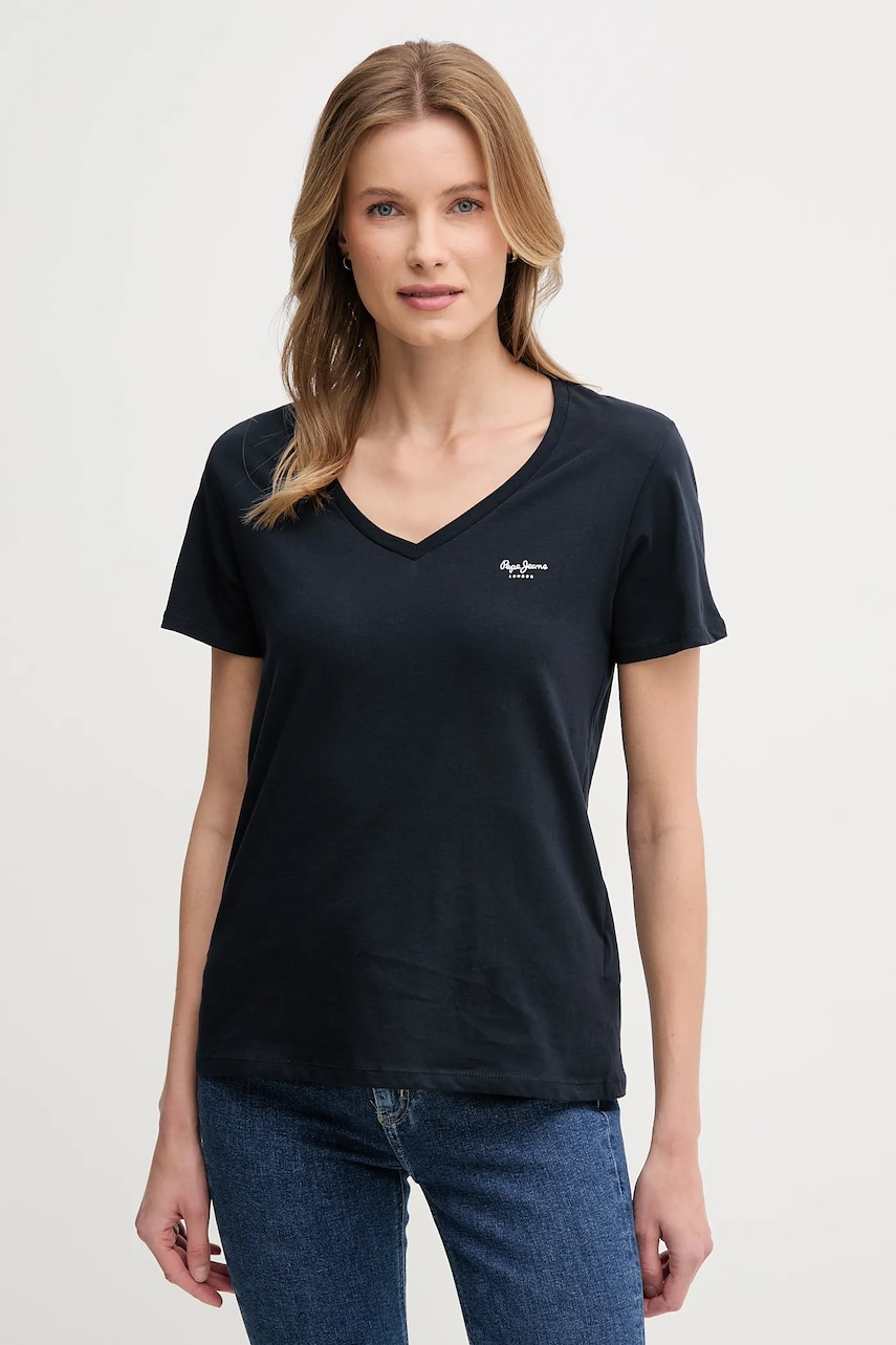 Pepe Jeans  Bavlněné tričko  MACY V-NECK