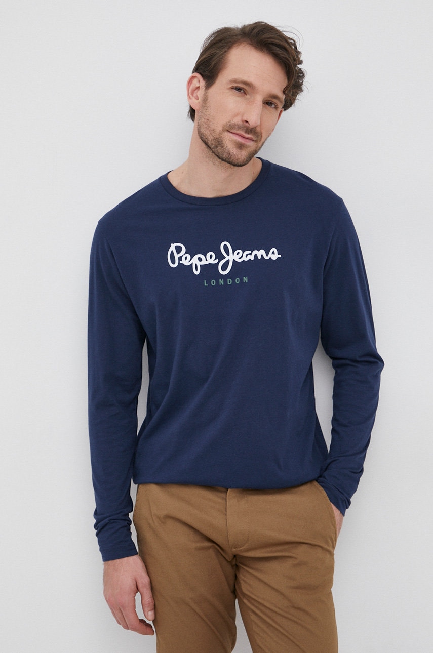 Pepe Jeans  Bavlněné tričko s dlouhým rukávem  EGGO LONG N