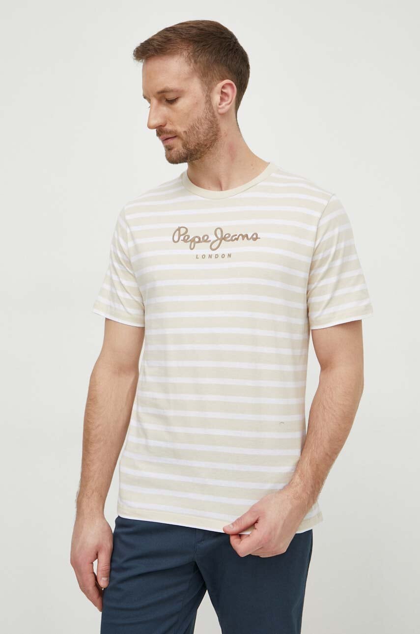 Pepe Jeans  Bavlněné tričko  STRIPED EGGO