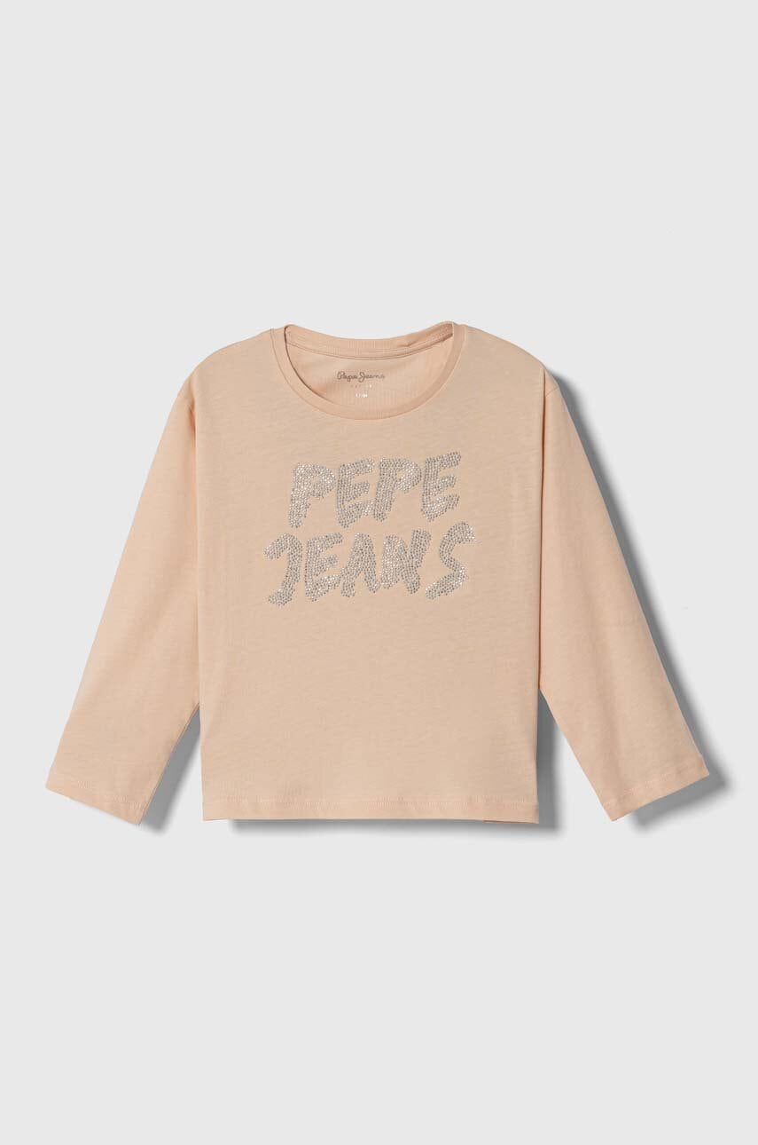 Pepe Jeans  Dětské bavlněné tričko s dlouhým rukávem