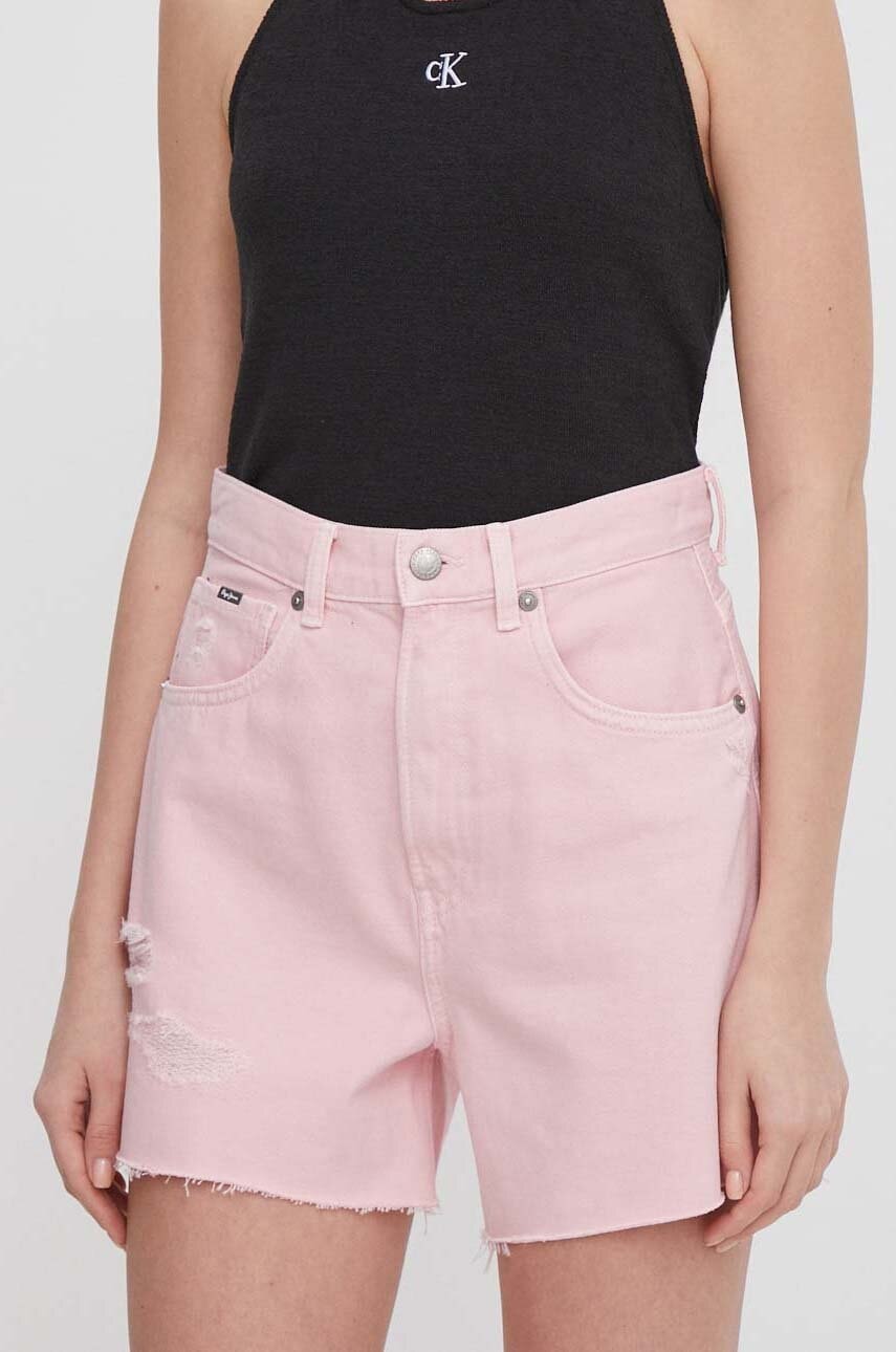 Pepe Jeans  Džínové šortky  A-LINE SHORT UHW CLR