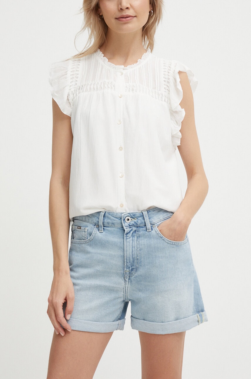 Pepe Jeans  Džínové šortky  SKINNY SHORT HW