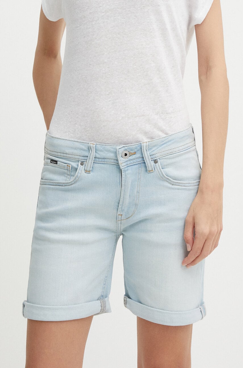 Pepe Jeans  Džínové šortky  SLIM SHORT MW