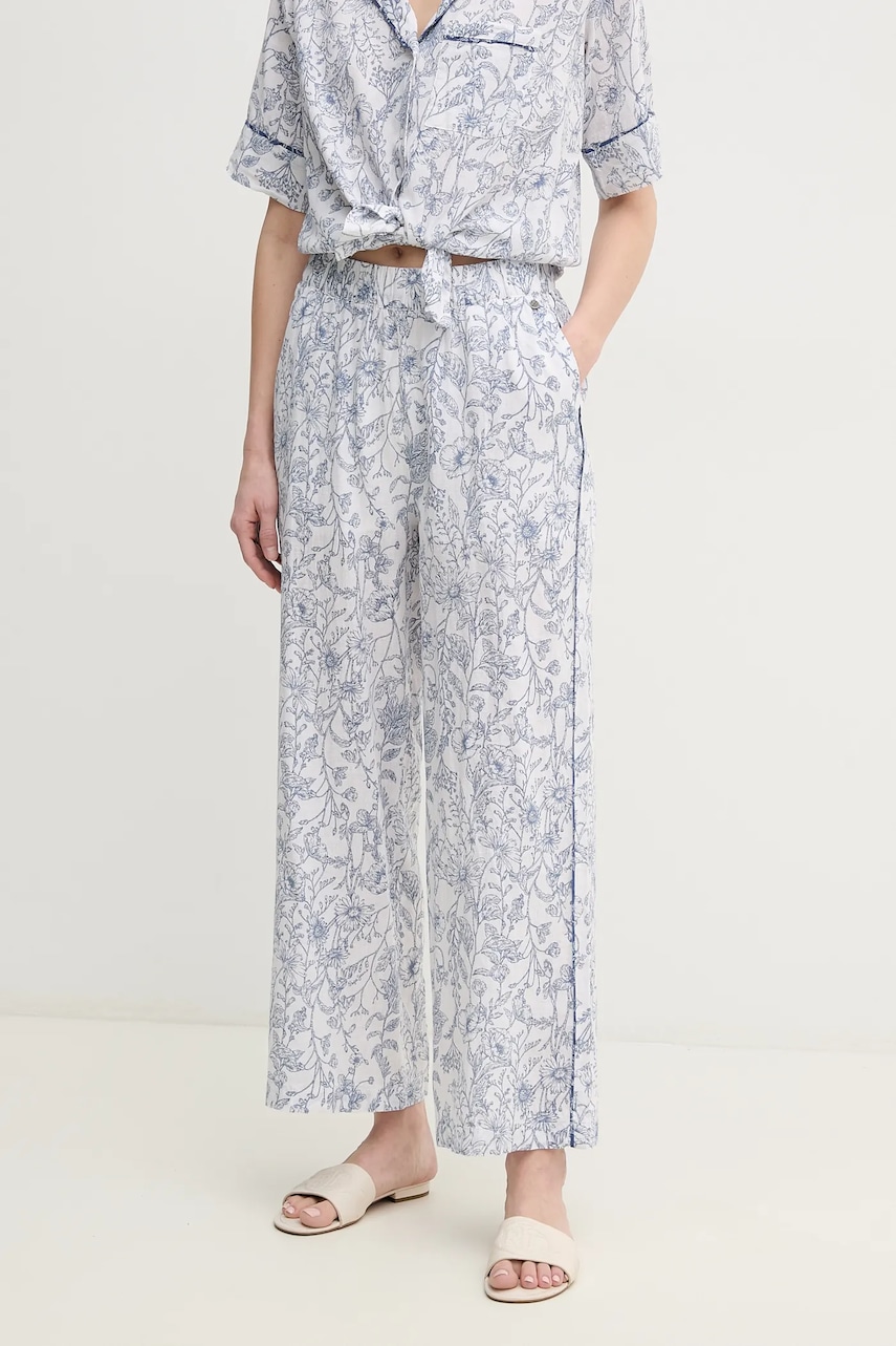 Pepe Jeans  Lněné kalhoty  DUANA