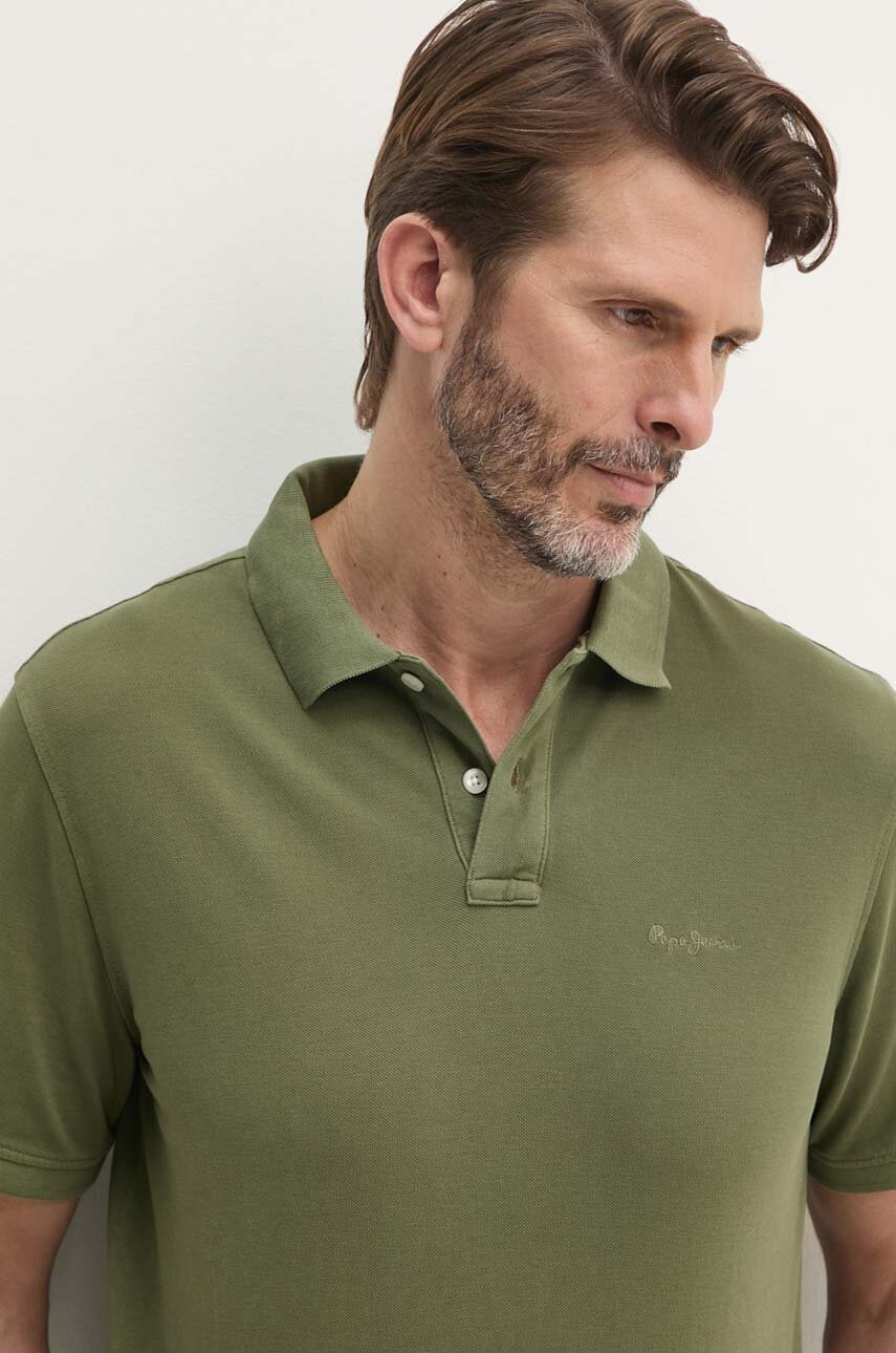 Pepe Jeans  polo pánské bavlněné NEW OLIVER GD