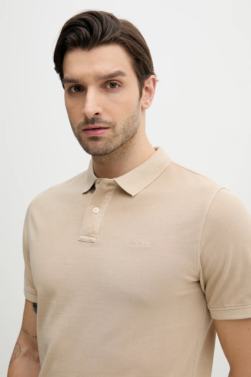 Pepe Jeans  polo pánské bavlněné NEW OLIVER GD