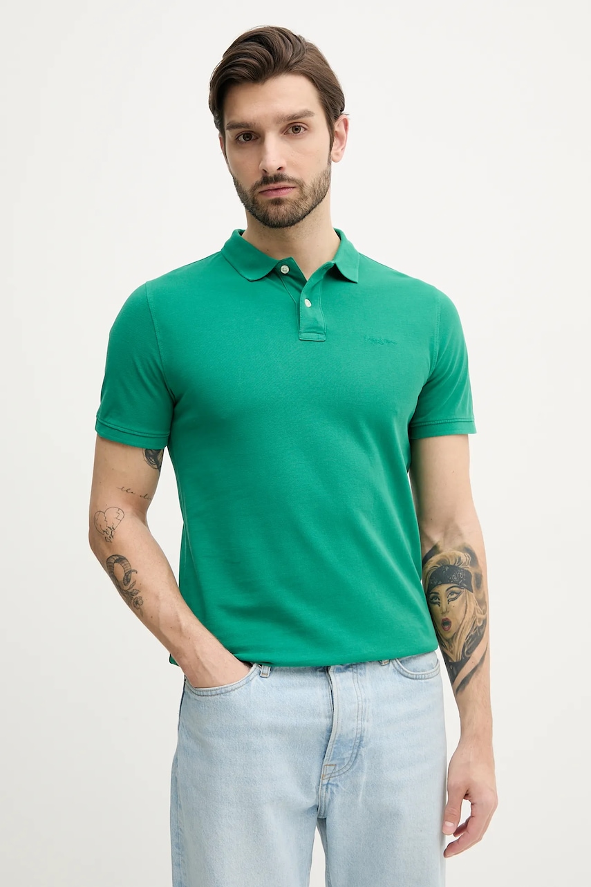 Pepe Jeans  polo pánské bavlněné NEW OLIVER GD