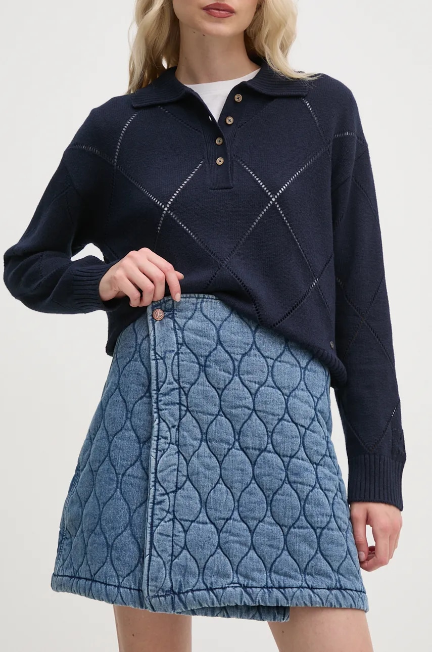 Pepe Jeans  Sukně  MINI SKIRT HW QUILTED