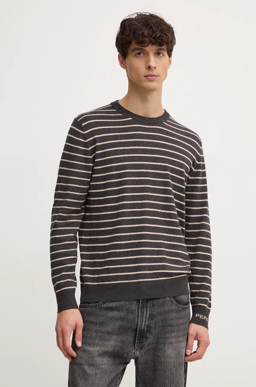 Pepe Jeans  Svetr z vlněné směsi  NEW ANDRE STRIPES