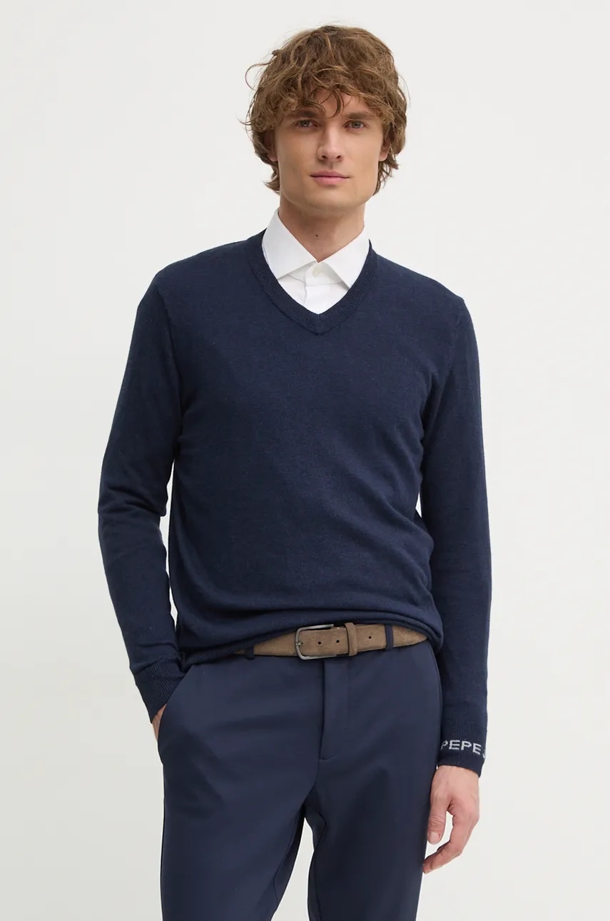 Pepe Jeans  Svetr z vlněné směsi  NEW ANDRE V NECK