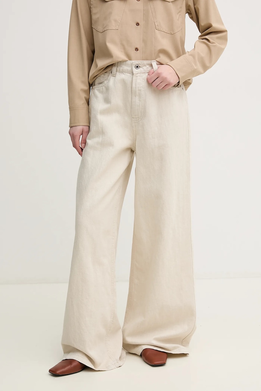 Pepe Jeans  wide leg džíny dámské WIDE LEG JEANS UHW JAIMY