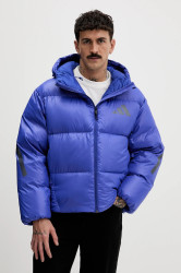 Péřová bunda adidas adidas x Z.N.E modrá barva, zimní, JW1515