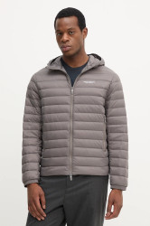Péřová bunda Armani Exchange hnědá barva, přechodná, XM001577 AF16927