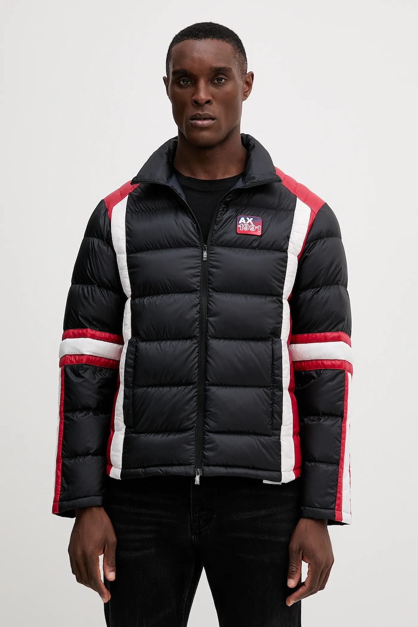 Péřová bunda Armani Exchange tmavomodrá barva, zimní, XM001424 AF16912