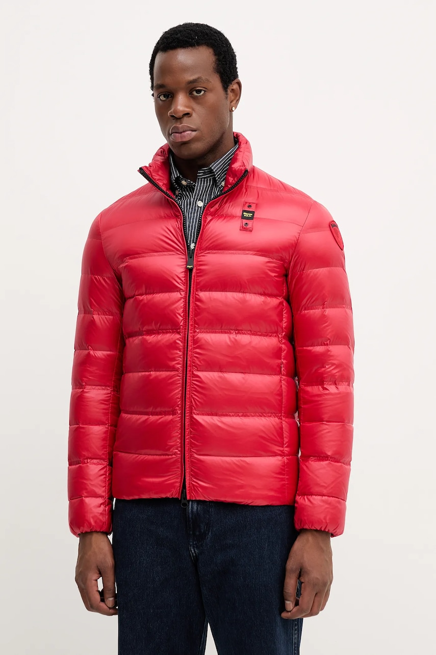 Péřová bunda Blauer BELMONT červená barva, zimní, BLUC03090