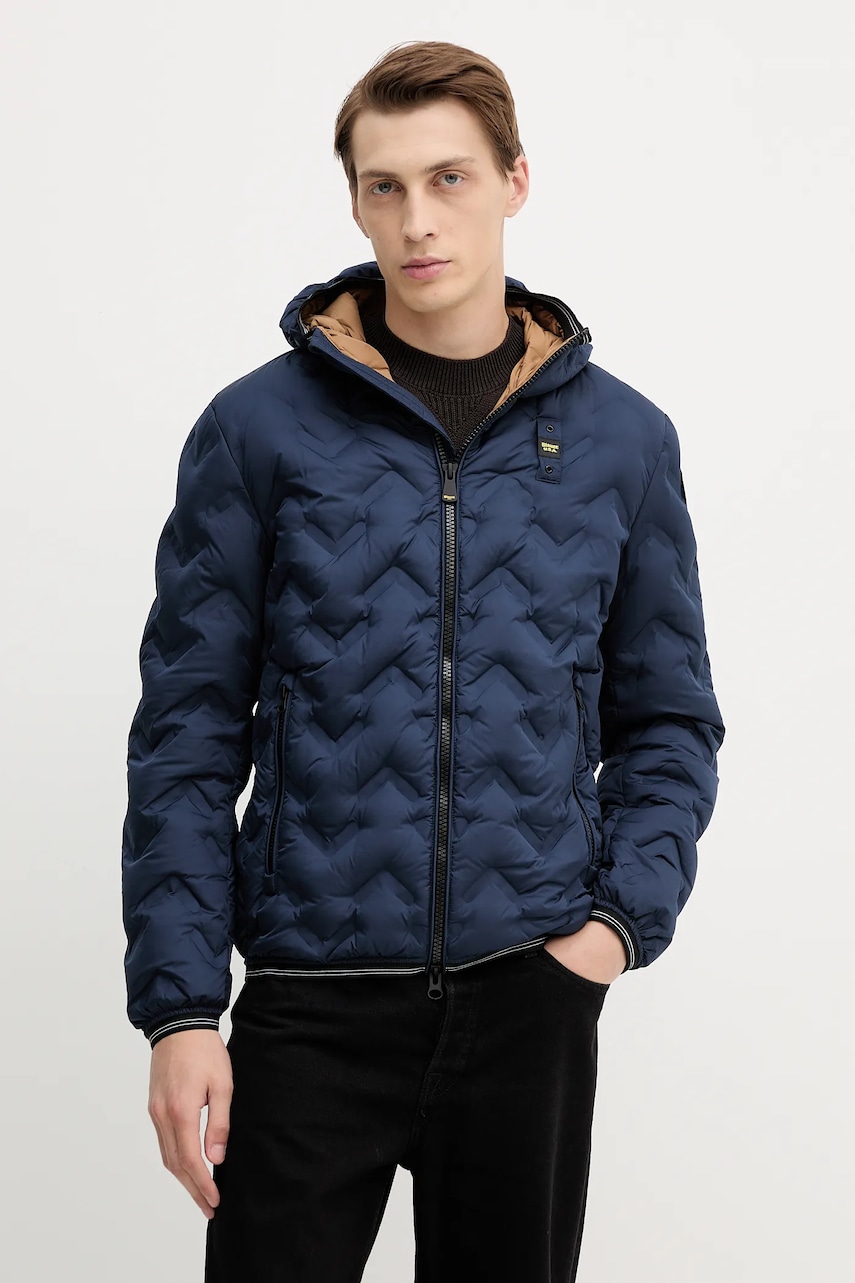 Péřová bunda Blauer PIERY tmavomodrá barva, zimní, BLUC03233